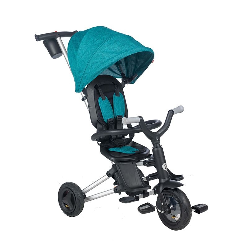 Tricicleta ultrapliabila Qplay Nova Rubber turcoaz Tricicleta ultrapliabila Qplay Nova Rubber turcoaz