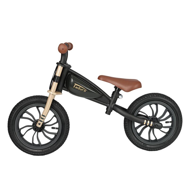Balance bike QPlay Feduro Negru-Auriu Balance bike QPlay Feduro Negru-Auriu