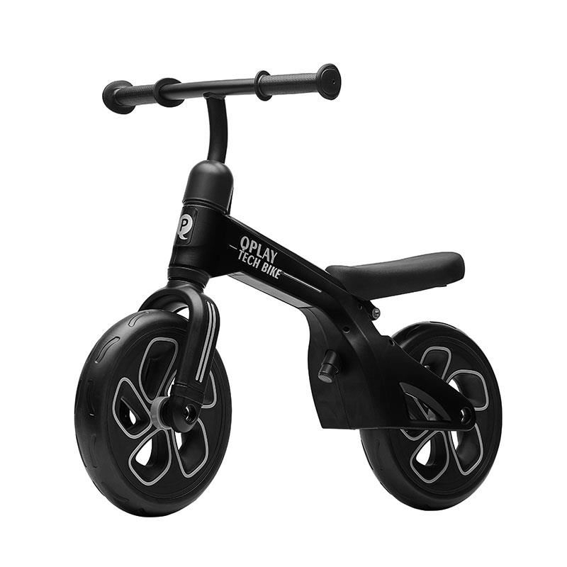 Bicicleta Balance bike Tech, Negru, Qplay Bicicleta Balance bike Tech, Negru, Qplay