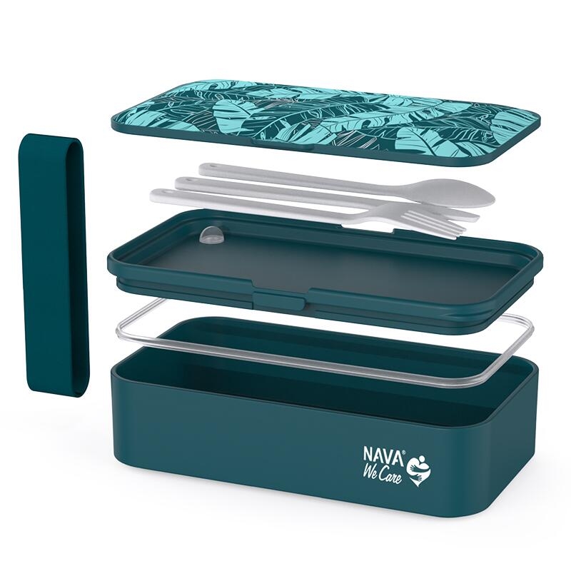 Lunchbox Nava We care 650ml albastru Lunchbox Nava We care 650ml albastru