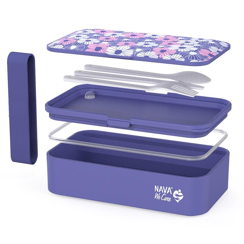 Lunchbox Nava We care 650 ml violet Lunchbox Nava We care 650 ml violet