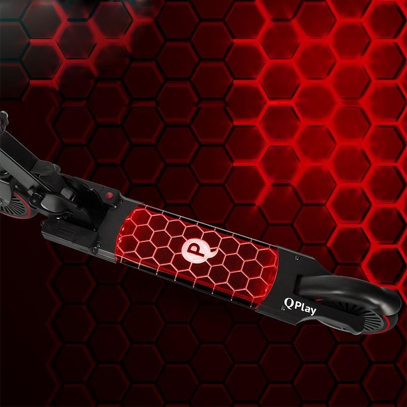 Trotineta LED Qplay Honeycomb Rosu Trotineta LED Qplay Honeycomb Rosu