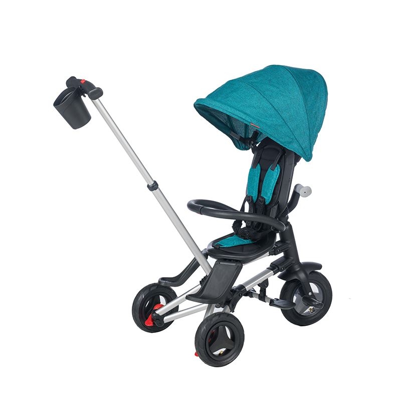 Tricicleta ultrapliabila Qplay Nova Rubber turcoaz Tricicleta ultrapliabila Qplay Nova Rubber turcoaz