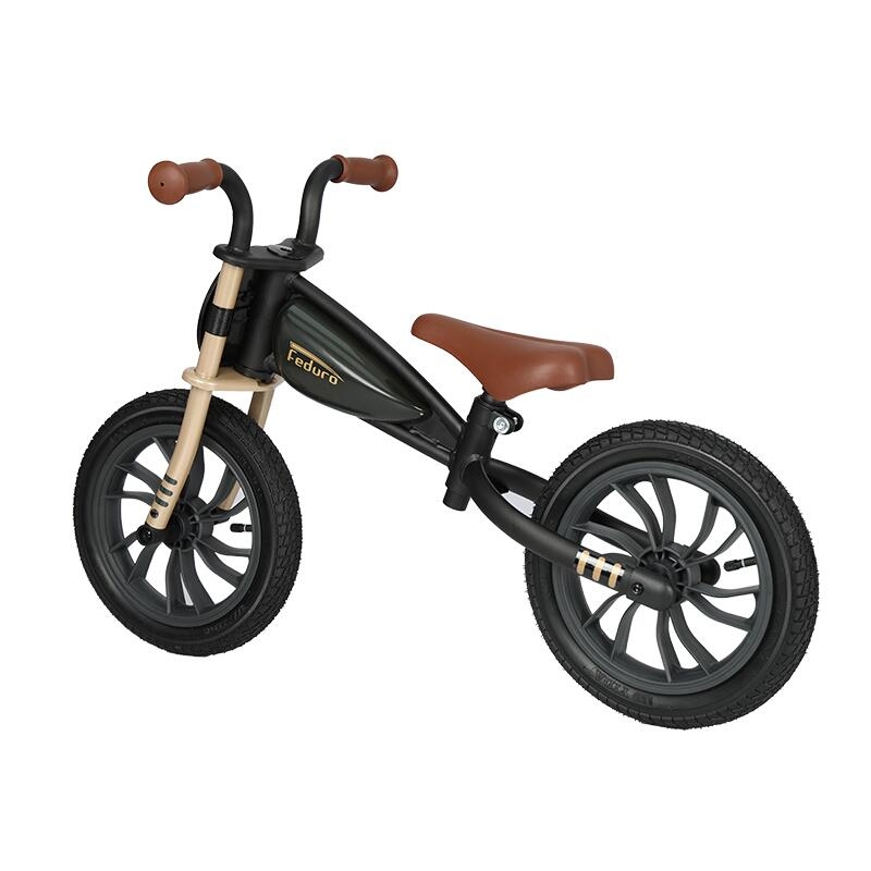 Balance bike QPlay Feduro Negru-Auriu Balance bike QPlay Feduro Negru-Auriu
