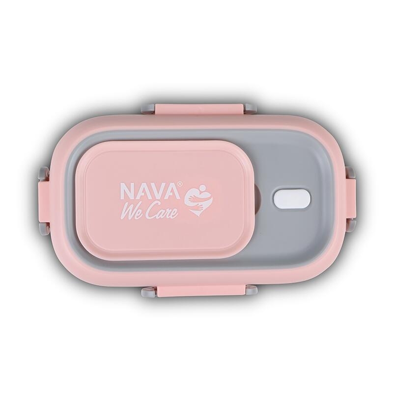 Lunchbox Nava We care 800 ml roz Lunchbox Nava We care 800 ml roz