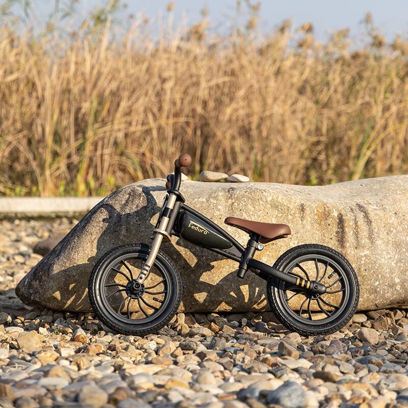 Balance bike QPlay Feduro Negru-Auriu Balance bike QPlay Feduro Negru-Auriu