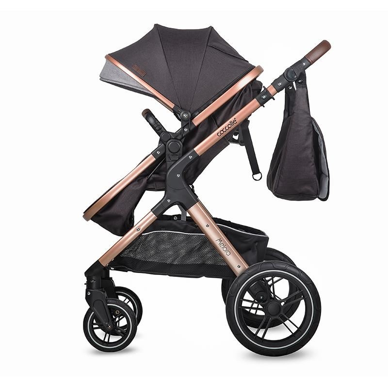 Carucior transformabil 3in1 Coccolle Melora Diamond black Carucior transformabil 3in1 Coccolle Melora Diamond black
