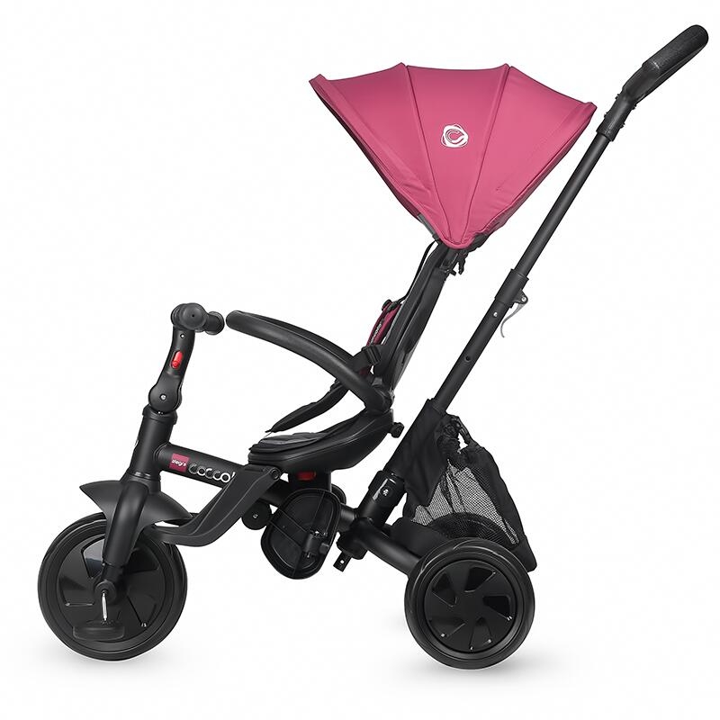 Tricicleta multifunctionala Coccolle Alegra Magenta Tricicleta multifunctionala Coccolle Alegra Magenta