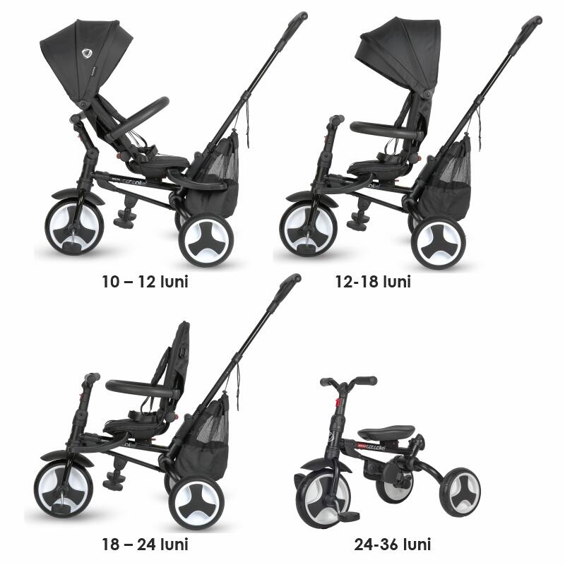 Tricicleta ultrapliabila Coccolle Spectra plus Jet Black Tricicleta ultrapliabila Coccolle Spectra plus Jet Black