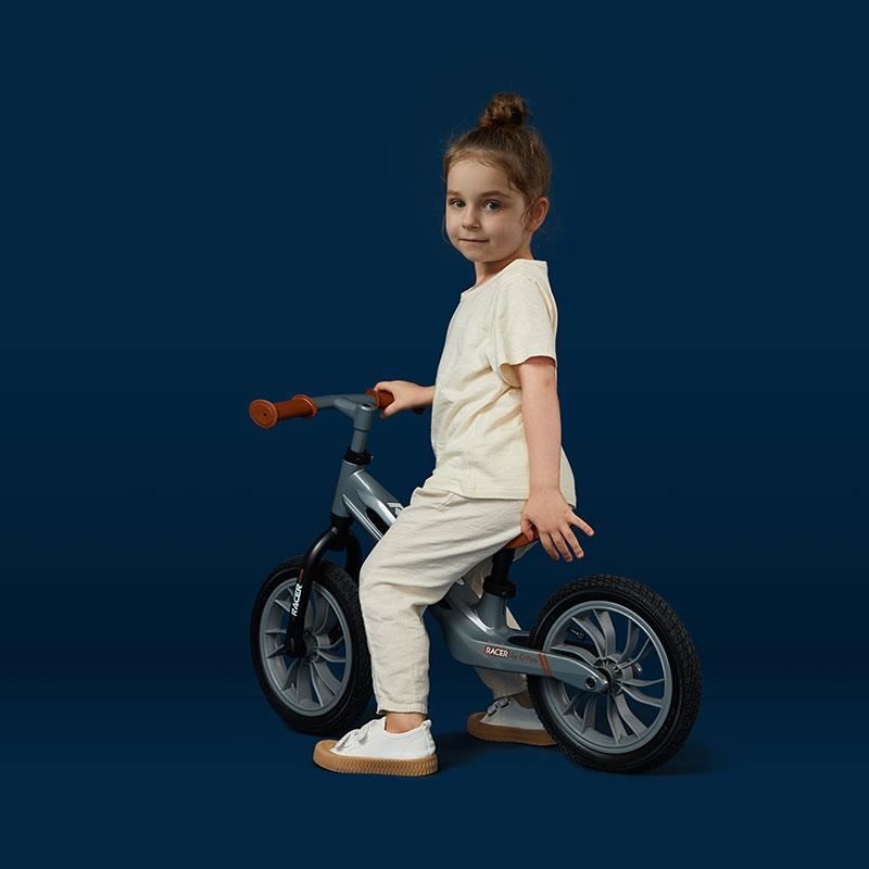 Bicicleta Balance bike Racer, Gri, Qplay Bicicleta Balance bike Racer, Gri, Qplay