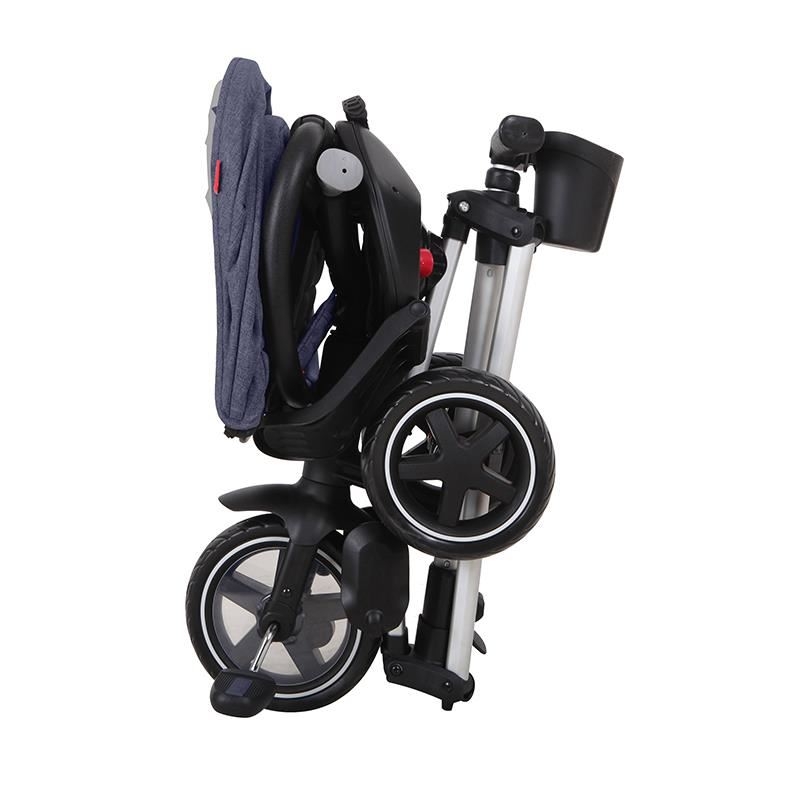 Tricicleta ultrapliabila Qplay Nova Rubber albastru inchis Tricicleta ultrapliabila Qplay Nova Rubber albastru inchis