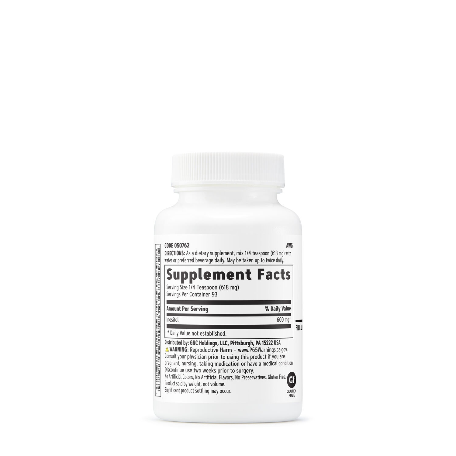 Inozitol pudra 600 mg, 57.5 g, GNC Inozitol pudra 600 mg, 57.5 g, GNC