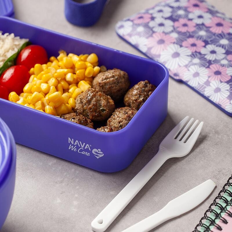 Lunchbox Nava WE care 650 ml gri Lunchbox Nava WE care 650 ml gri