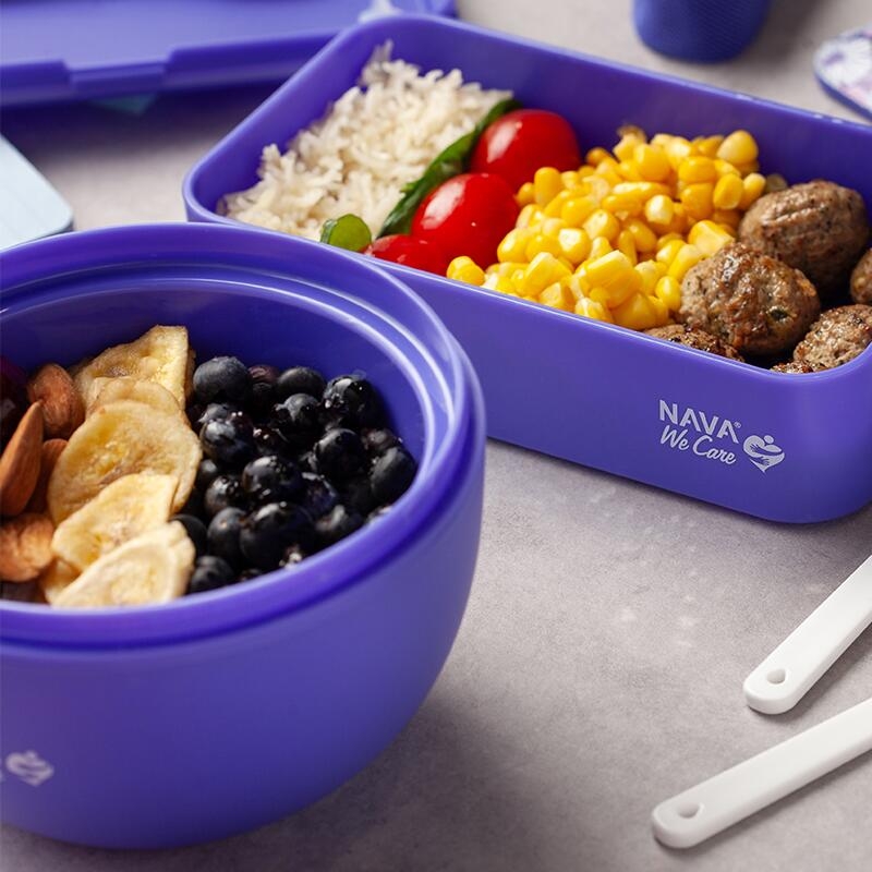 Lunchbox Nava We care 650ml albastru Lunchbox Nava We care 650ml albastru