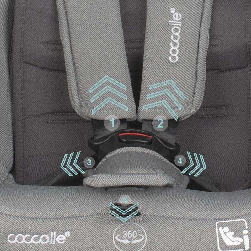 Scaun auto iSize 40-150 cm Coccolle Nyota Moonlit grey Scaun auto iSize 40-150 cm Coccolle Nyota Moonlit grey