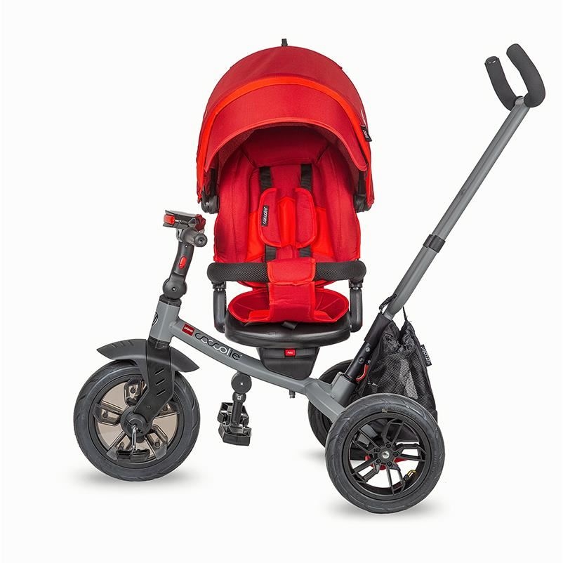 Tricicleta multifunctionala Coccolle Pianti Ruby Red Tricicleta multifunctionala Coccolle Pianti Ruby Red