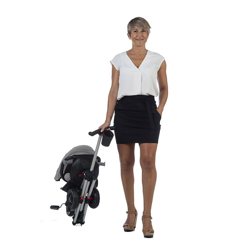 Tricicleta ultrapliabila Qplay Nova Rubber gri Tricicleta ultrapliabila Qplay Nova Rubber gri