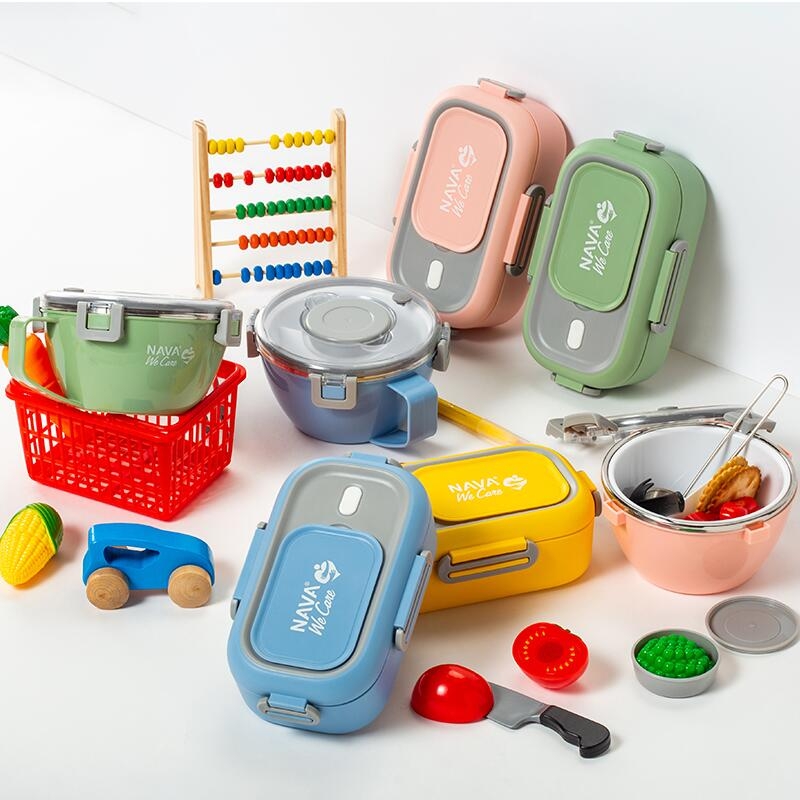 Lunchbox Nava We care 800 ml albastru Lunchbox Nava We care 800 ml albastru