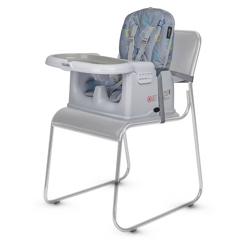 Scaun de luat masa multifunctional Coccolle Ziti Grey Stars Scaun de luat masa multifunctional Coccolle Ziti Grey Stars