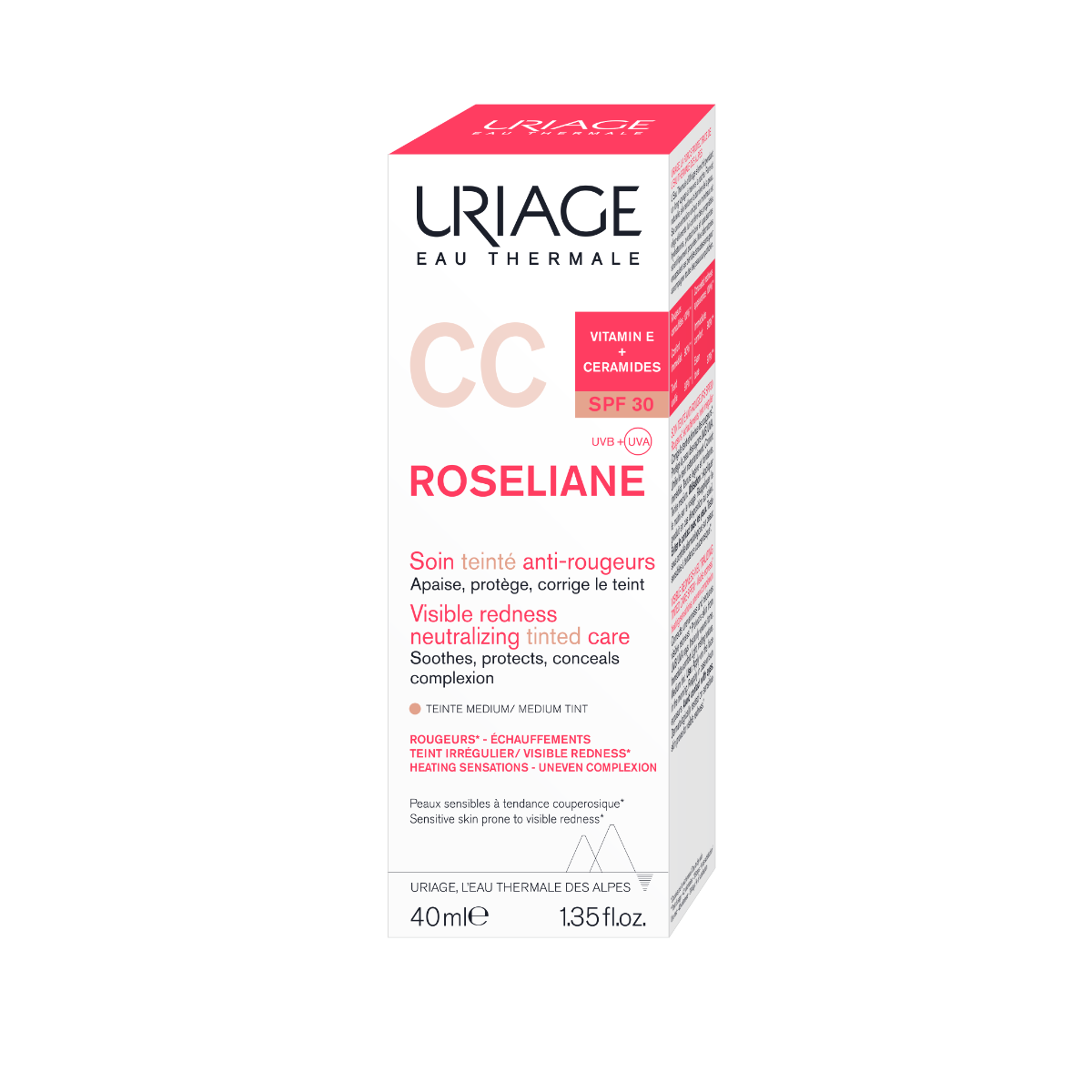 Roseliane CC Cream Spf 30+, 40 ml, Uriage Roseliane CC Cream Spf 30+, 40 ml, Uriage