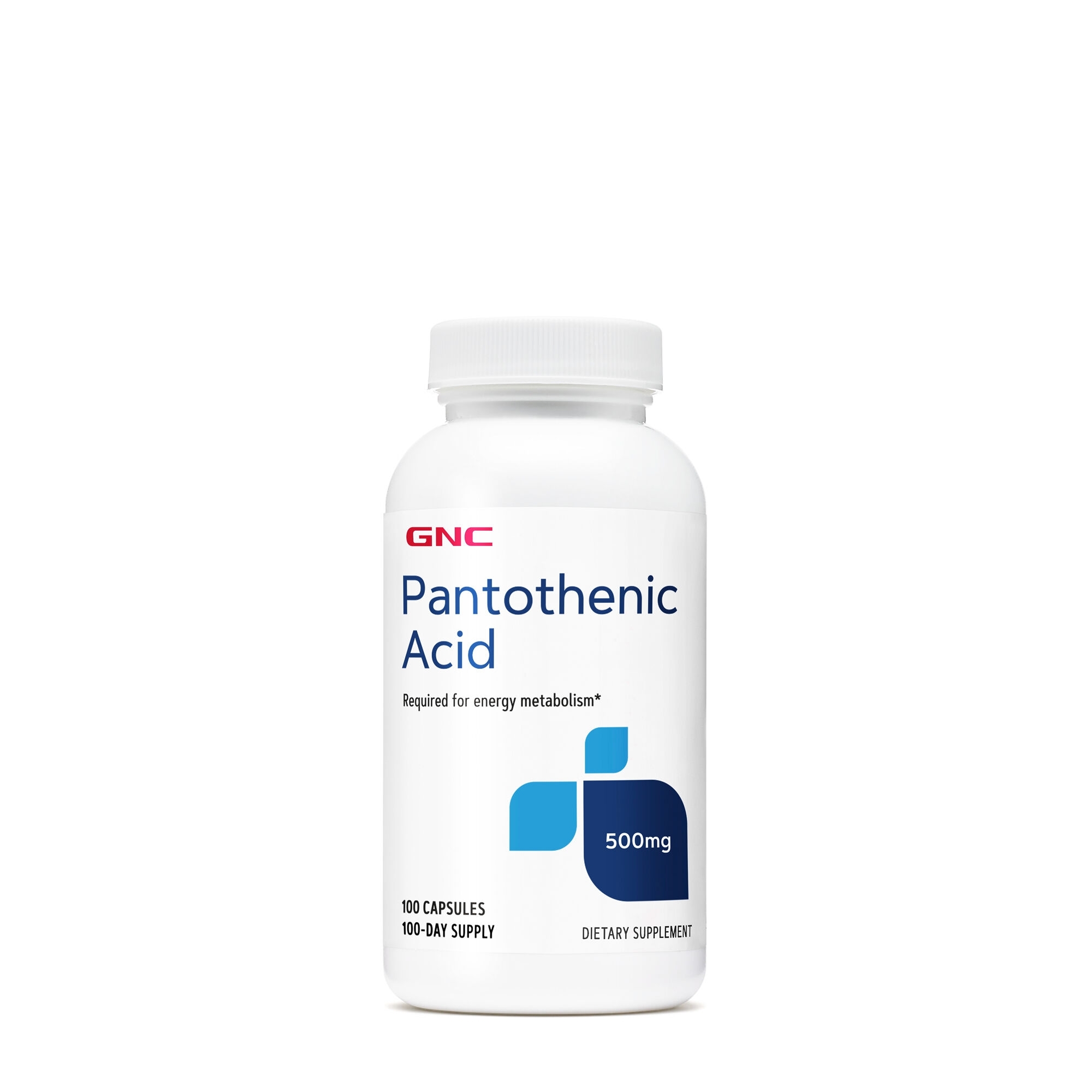 Acid pantotenic 500 mg, 100 capsule, GNC Acid pantotenic 500 mg, 100 capsule, GNC