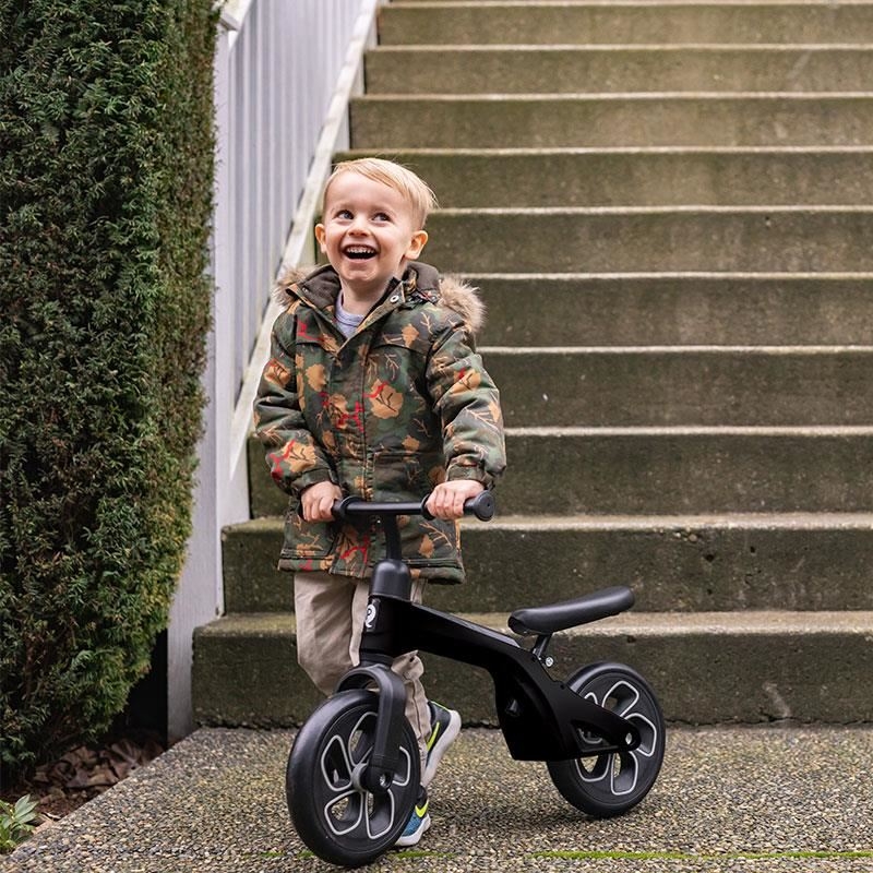 Bicicleta Balance bike Tech, Negru, Qplay Bicicleta Balance bike Tech, Negru, Qplay
