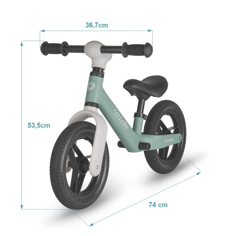 Bicicleta fara pedale Coccolle First Way, Summer Mint Bicicleta fara pedale Coccolle First Way, Summer Mint