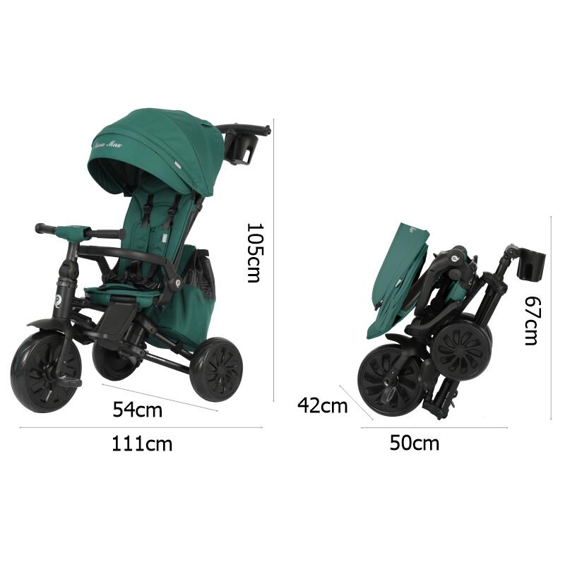 Tricicleta ultrapliabila Qplay Nova MAX Verde Tricicleta ultrapliabila Qplay Nova MAX Verde