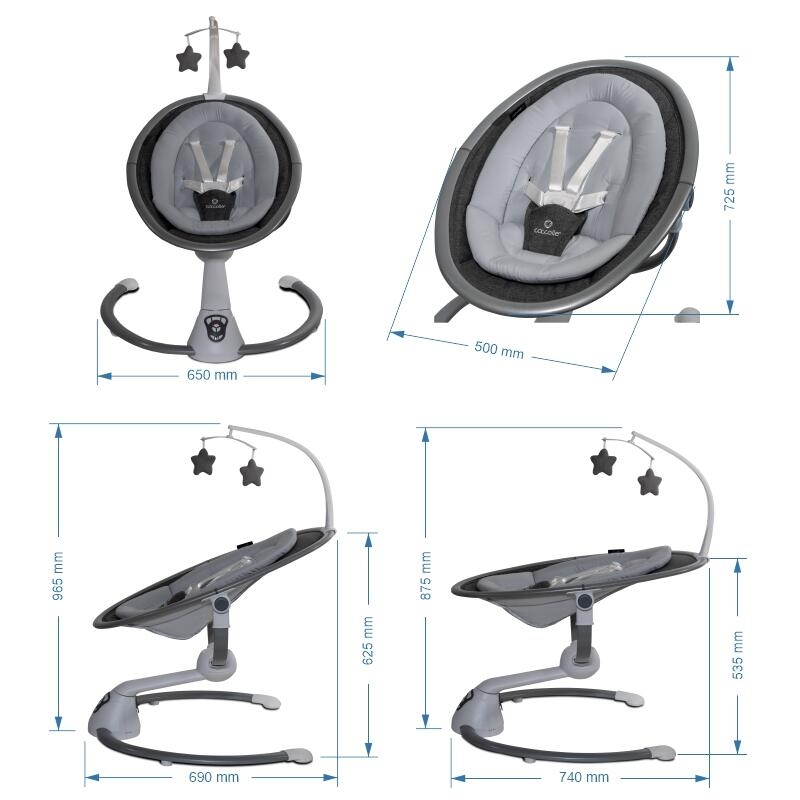 Balansoar multifunctional Coccolle Freya Anthracite Balansoar multifunctional Coccolle Freya Anthracite