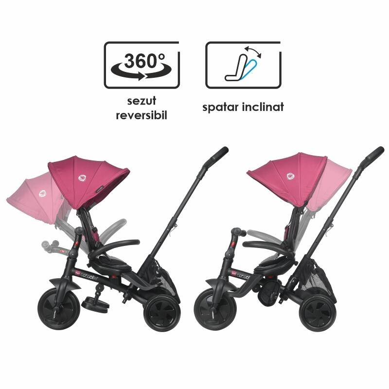 Tricicleta multifunctionala Coccolle Alegra Magenta Tricicleta multifunctionala Coccolle Alegra Magenta