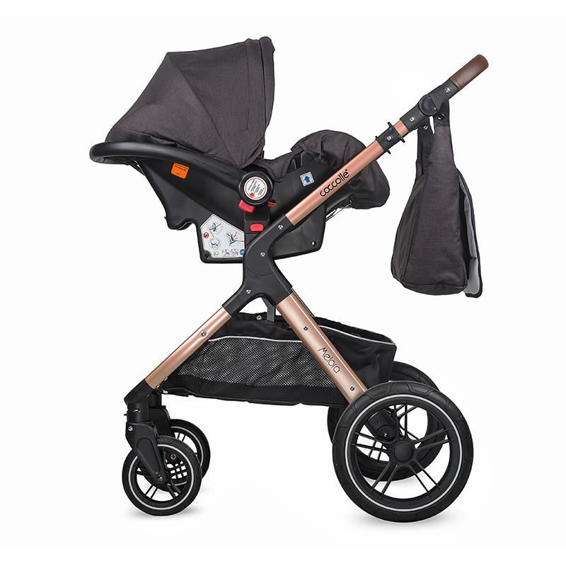 Carucior transformabil 3in1 Coccolle Melora Diamond black Carucior transformabil 3in1 Coccolle Melora Diamond black