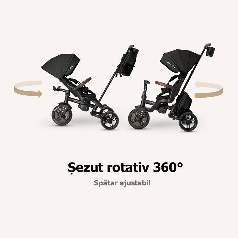 Tricicleta ultrapliabila Qplay Comfo Max Negru Tricicleta ultrapliabila Qplay Comfo Max Negru