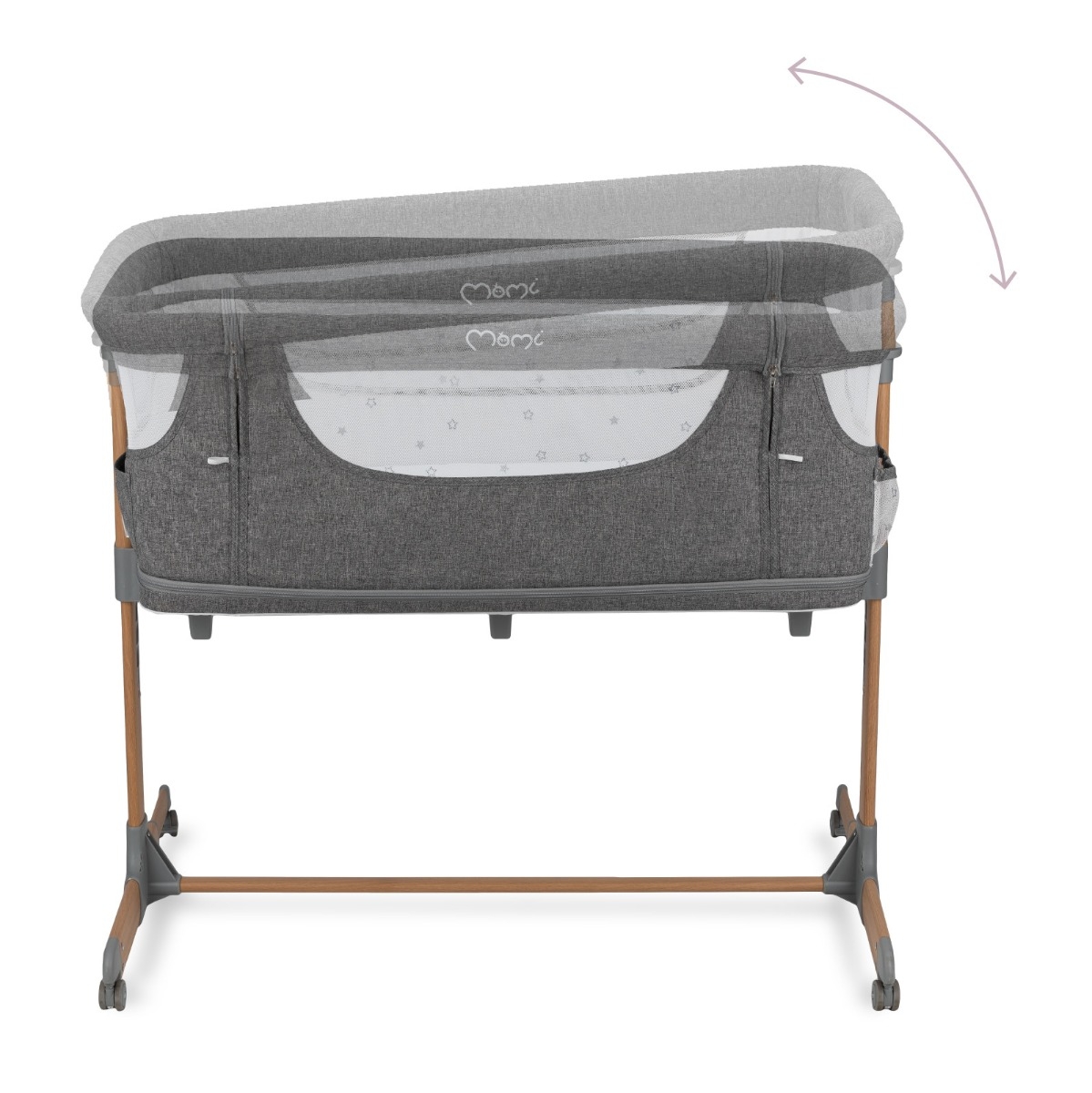 Co-sleeper Momi, Smart Bed 4 in 1 - Grey Co-sleeper Momi, Smart Bed 4 in 1 - Grey