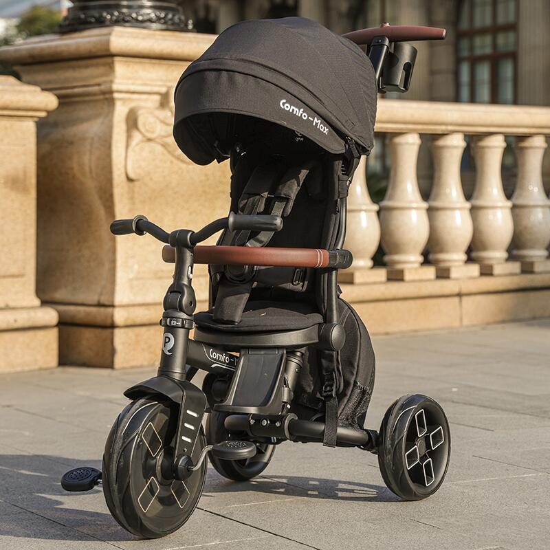 Tricicleta ultrapliabila Qplay Comfo Max Negru Tricicleta ultrapliabila Qplay Comfo Max Negru