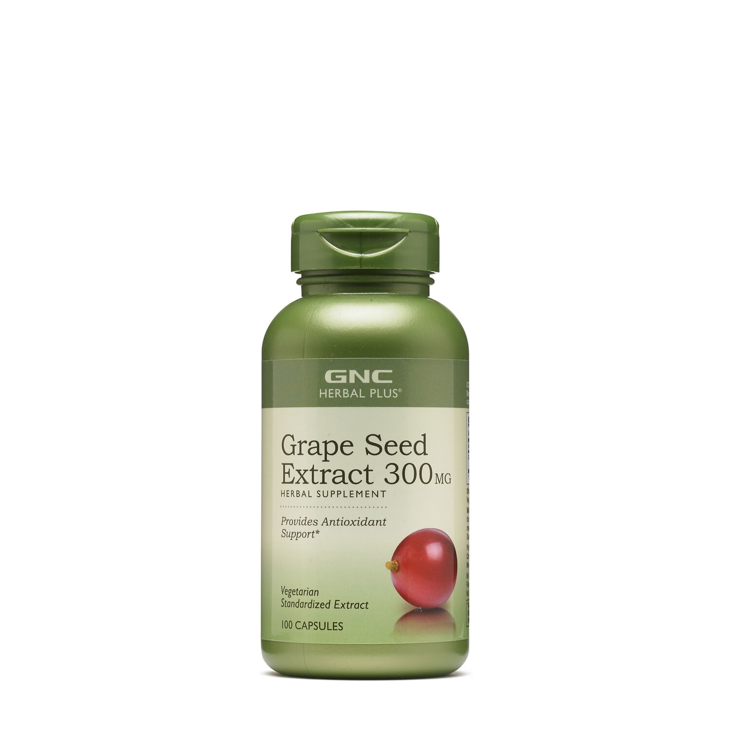 Extract din seminte de struguri 300 mg Herbal Plus, 100 capsule, GNC Extract din seminte de struguri 300 mg Herbal Plus, 100 capsule, GNC