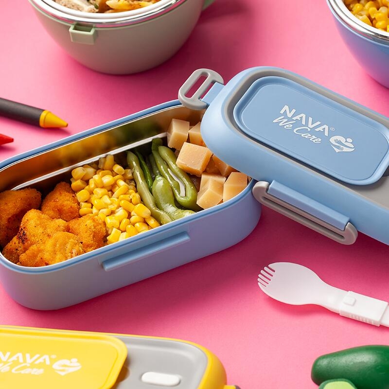 Lunchbox Nava We care 800 ml albastru Lunchbox Nava We care 800 ml albastru