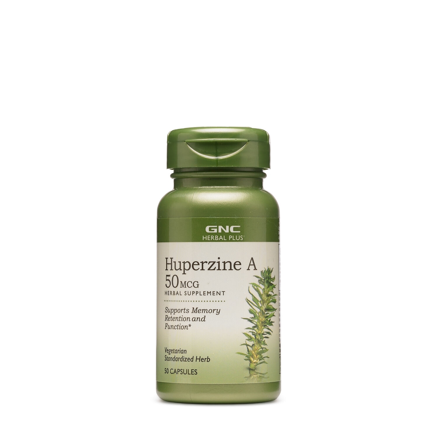 Huperzina A 50 mcg Herbal Plus, 50 capsule, GNC Huperzina A 50 mcg Herbal Plus, 50 capsule, GNC