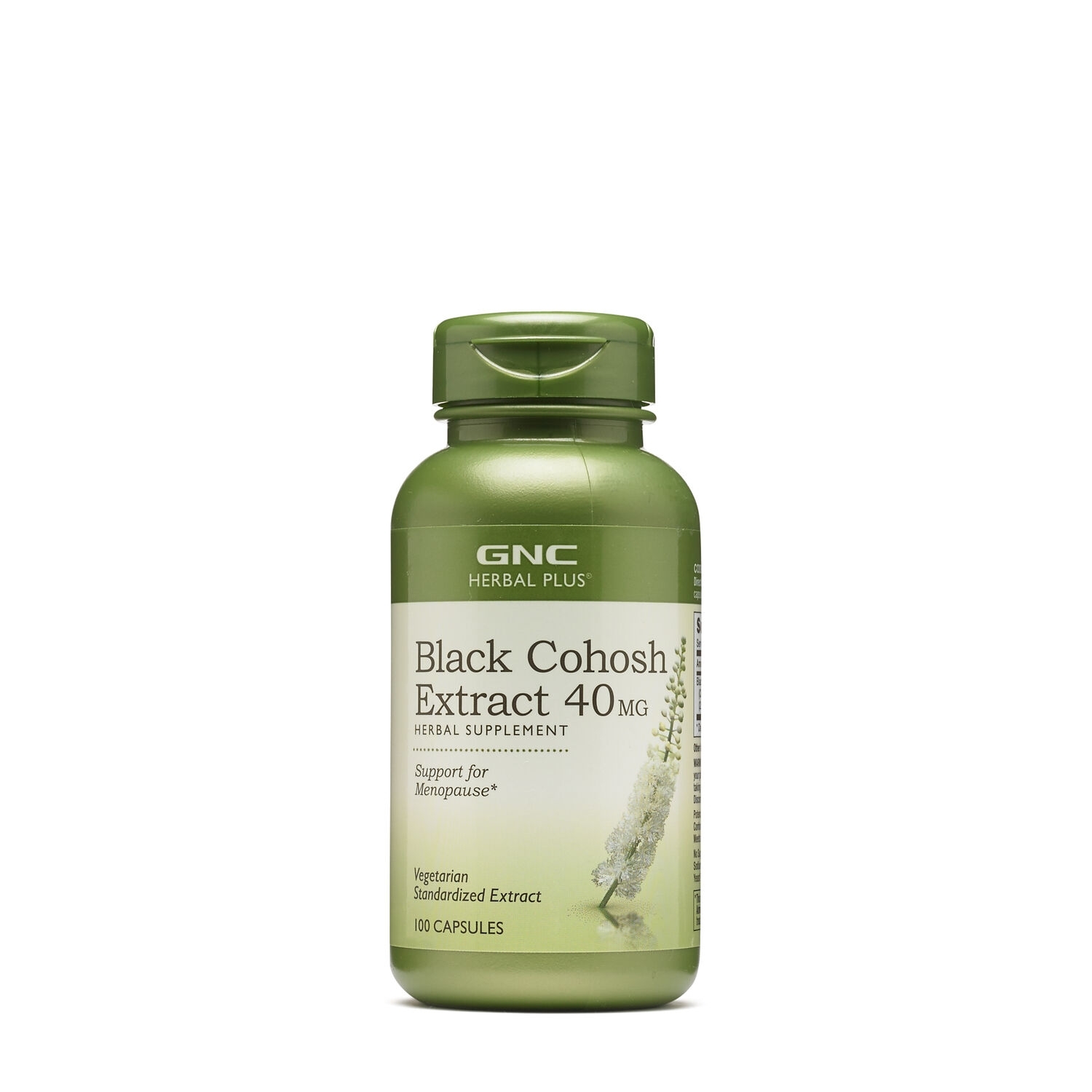 Extract standardizat de cohos negru 40 mg Herbal Plus, 100 capsule, GNC Extract standardizat de cohos negru 40 mg Herbal Plus, 100 capsule, GNC
