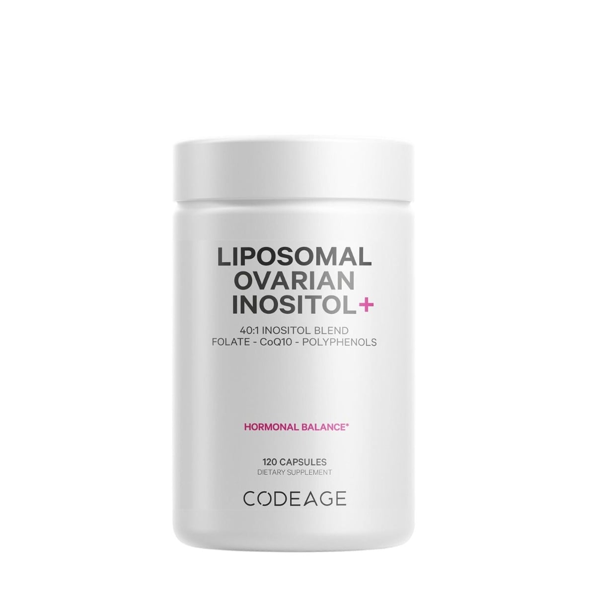 Myo-inozitol ovarian cu coenzima Q10 CodeAge, 120 capsule, GNC