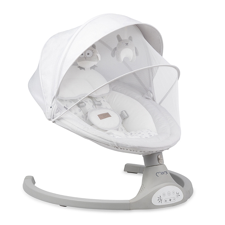 Balansoar electric MoMi Lami, Light Grey Balansoar electric MoMi Lami, Light Grey
