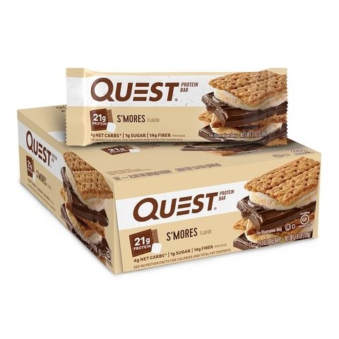 Baton proteic cu aroma de bezele cu ciocolata, 60g, Quest Baton proteic cu aroma de bezele cu ciocolata, 60g, Quest
