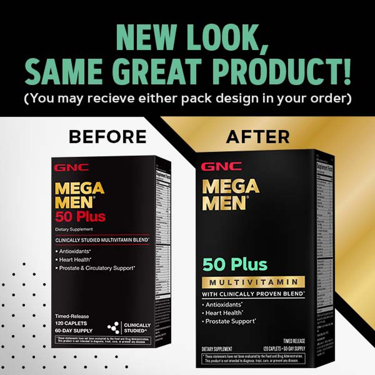 Multivitamine pentru barbati Mega Men 50 Plus, 120 tablete, GNC