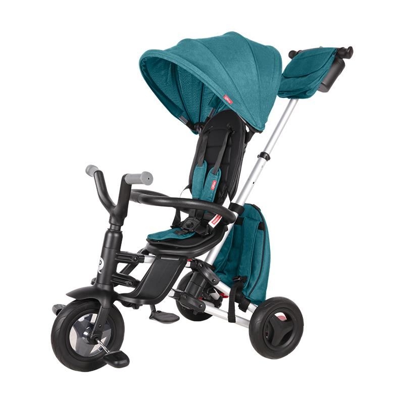 Tricicleta ultrapliabila Qplay Nova Rubber turcoaz Tricicleta ultrapliabila Qplay Nova Rubber turcoaz