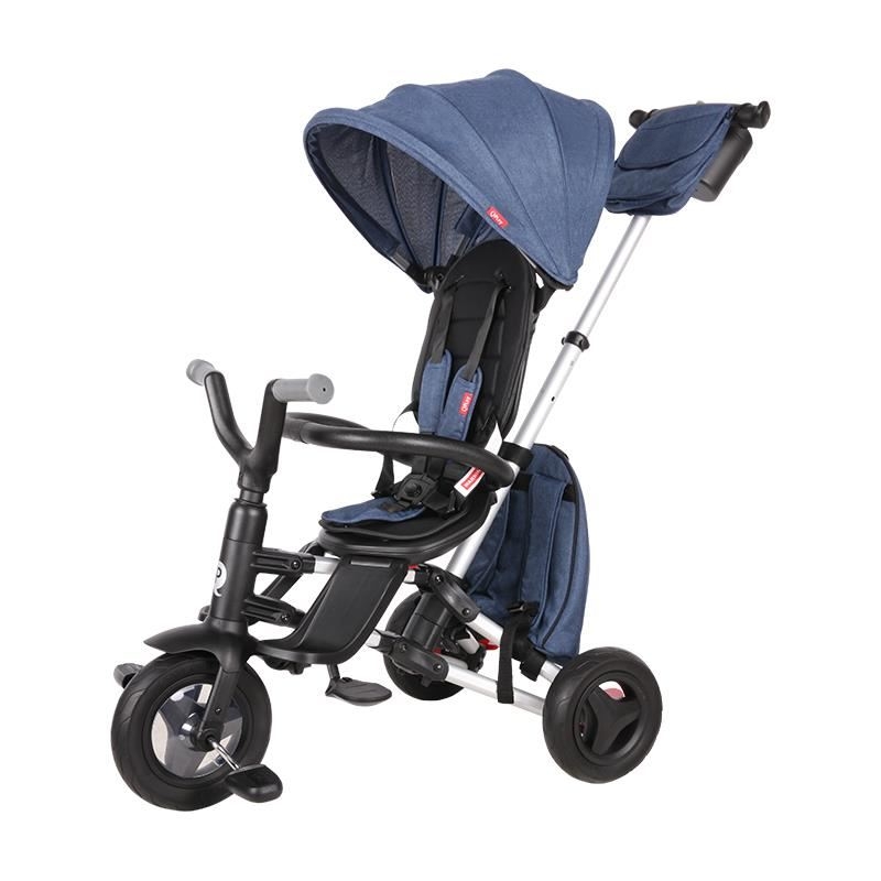 Tricicleta ultrapliabila Qplay Nova Rubber albastru inchis Tricicleta ultrapliabila Qplay Nova Rubber albastru inchis