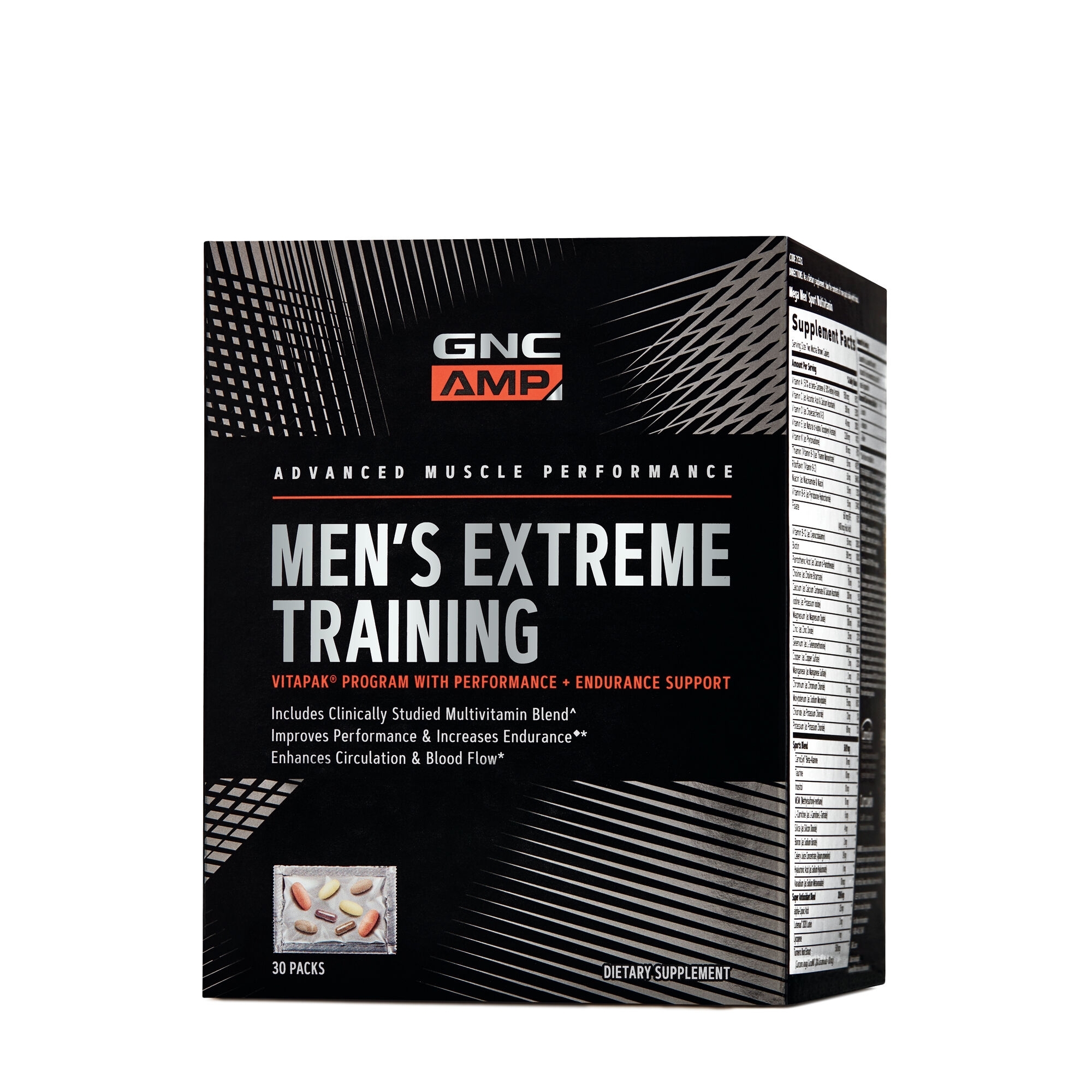 Program Vitapak pentru barbanti pentru performanta si anduranta AMP, 30 pachete, GNC Program Vitapak pentru barbanti pentru performanta si anduranta AMP, 30 pachete, GNC