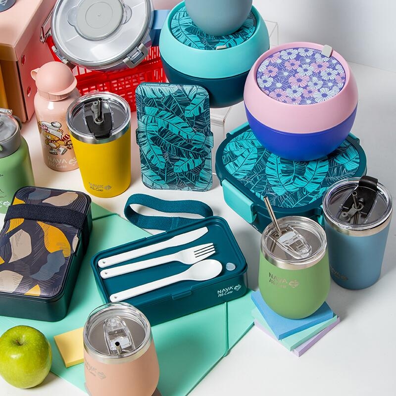 Lunchbox Nava We care 650ml albastru Lunchbox Nava We care 650ml albastru