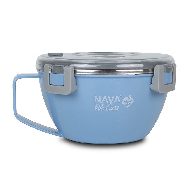 Caserola rotunda Nava We care 850 ml albastru Caserola rotunda Nava We care 850 ml albastru