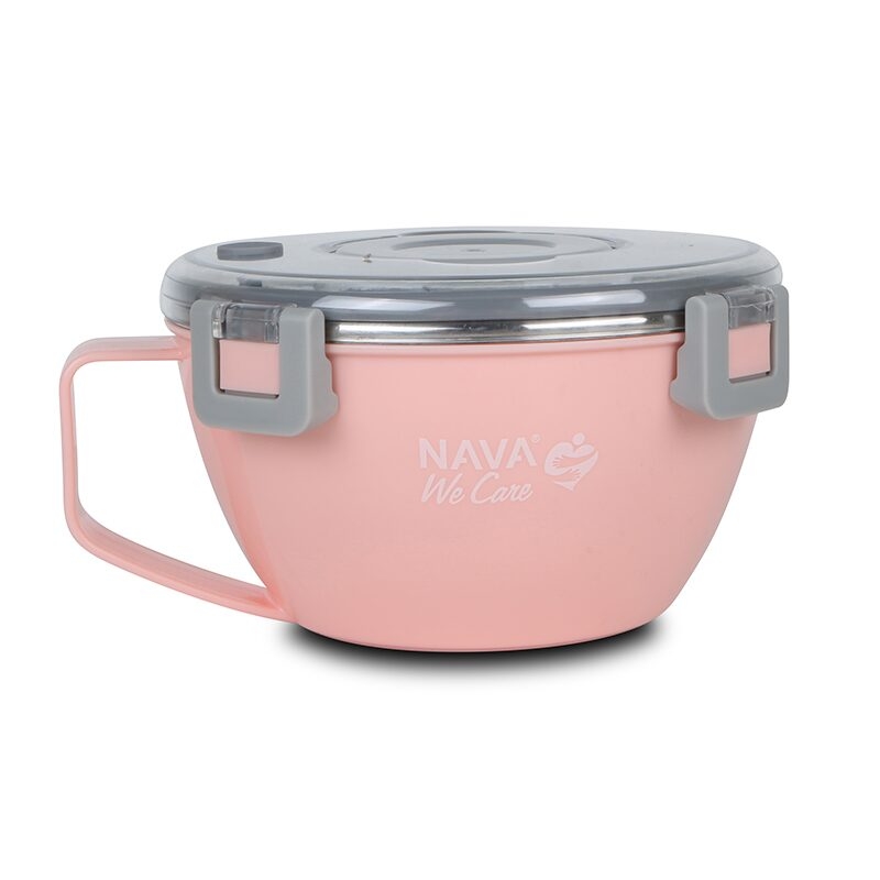 Caserola rotunda Nava We care 850 ml roz Caserola rotunda Nava We care 850 ml roz