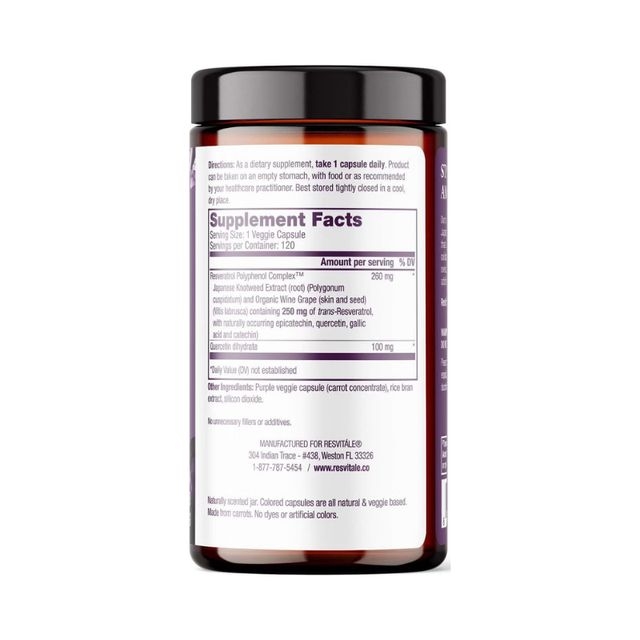 Resveratrol 250 mg, 120 capsule, ResVitale Resveratrol 250 mg, 120 capsule, ResVitale