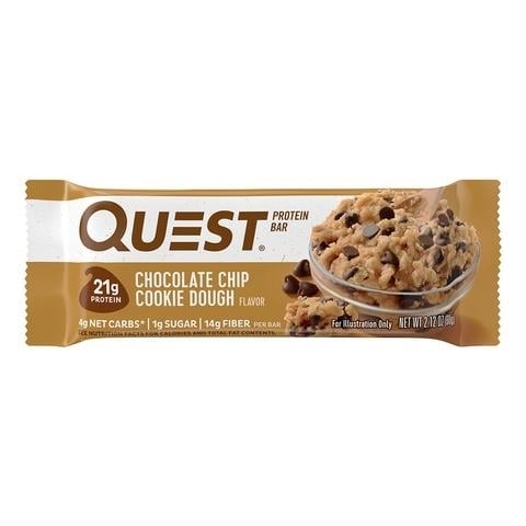 Baton proteic cu aroma de fulgi de ciocolata, 60g, Quest Baton proteic cu aroma de fulgi de ciocolata, 60g, Quest